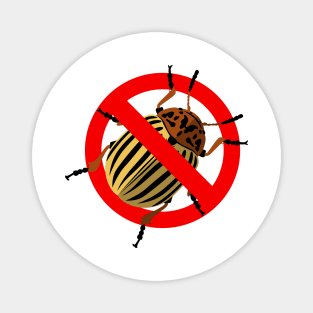 Colorado potato beetle anti emblem Magnet